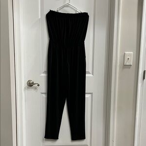 STATE Black Strapless Jumpsuit